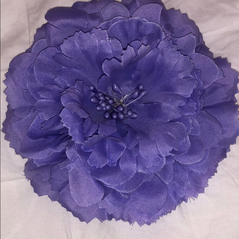 Purple hair accessory
